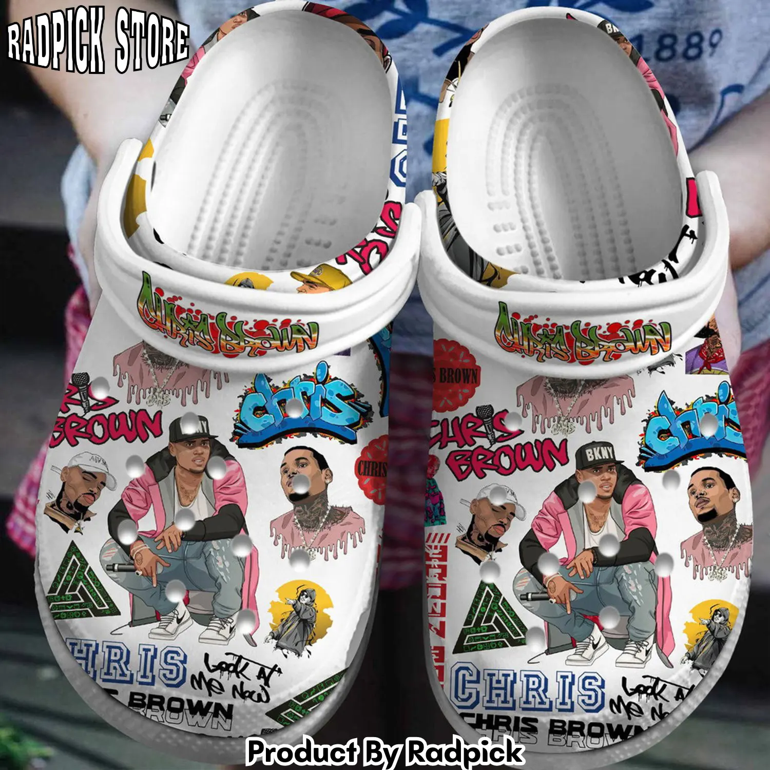 Radpick chris brown music premium clogs shoes comfortable for men women rp6527284